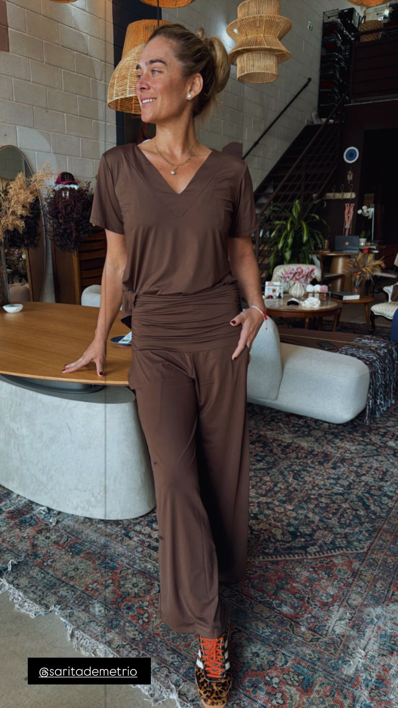 Blusa Marrie Fluity Café