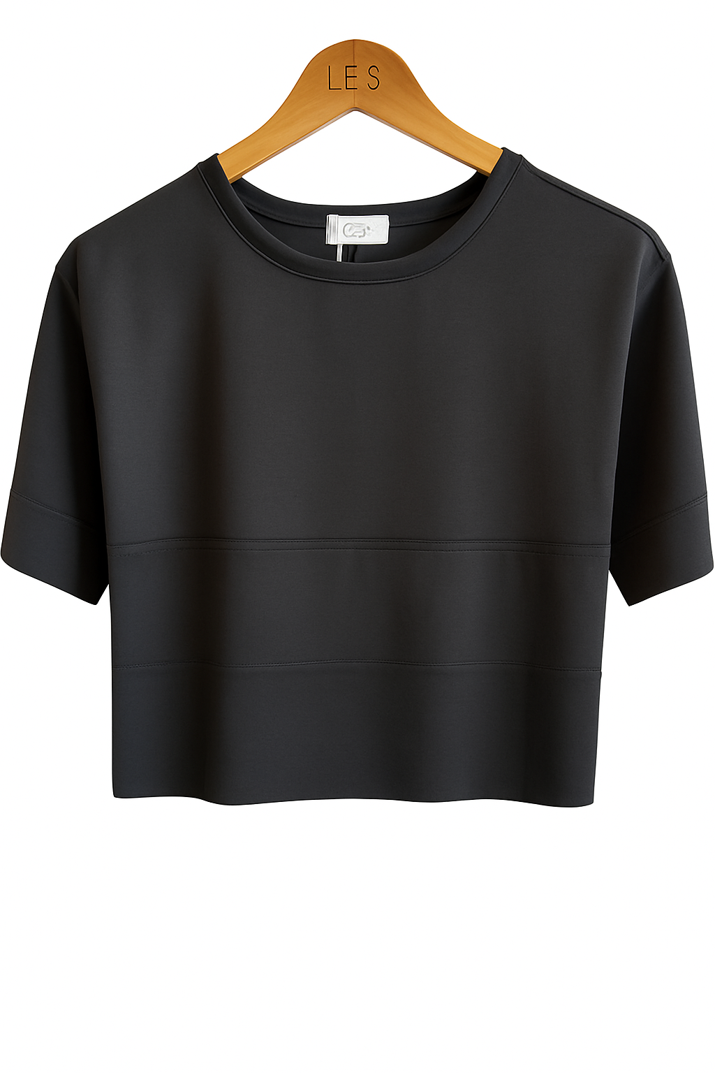 Cropped Malu Tencel Preto