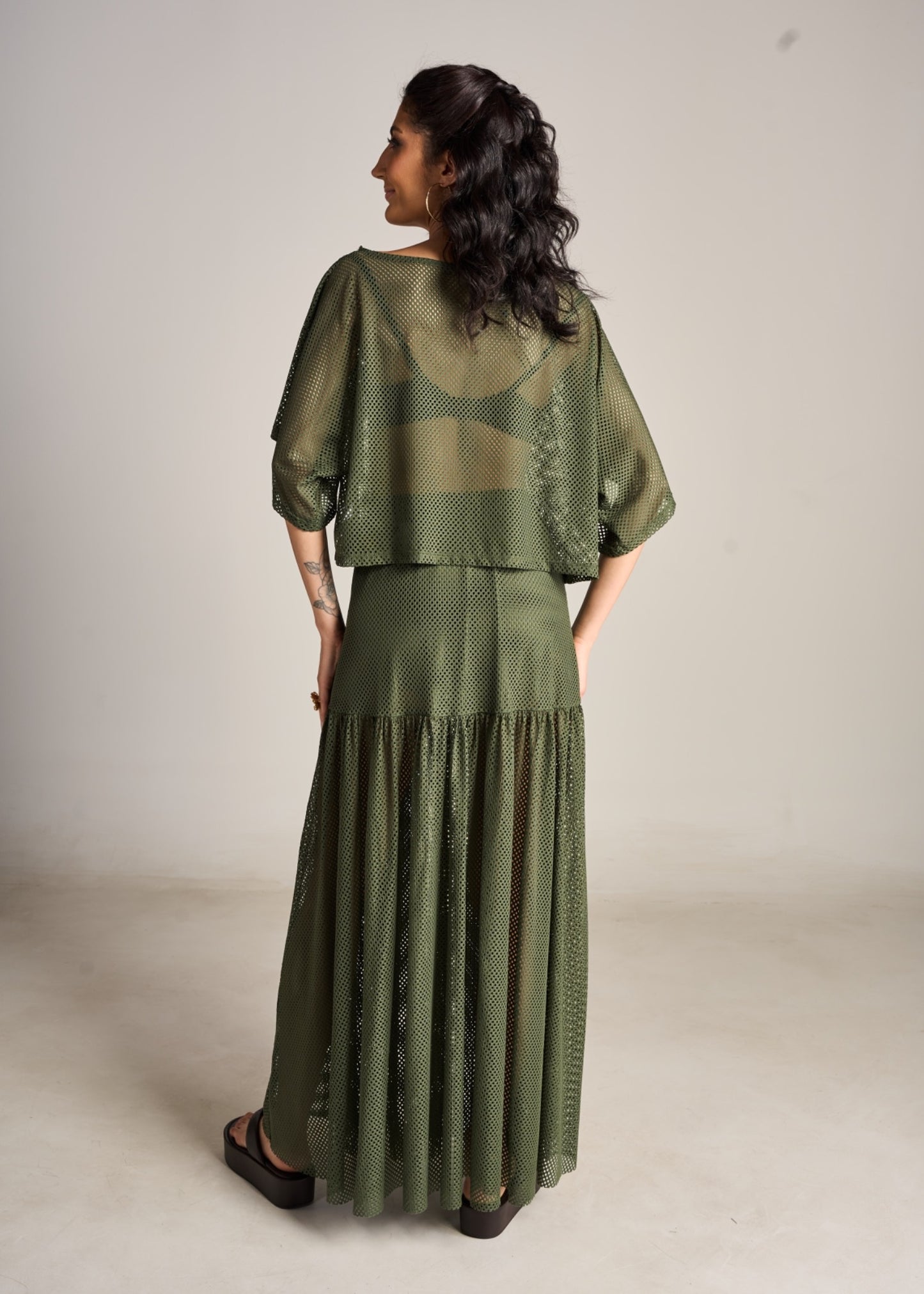 Saia Camila Telinha Verde