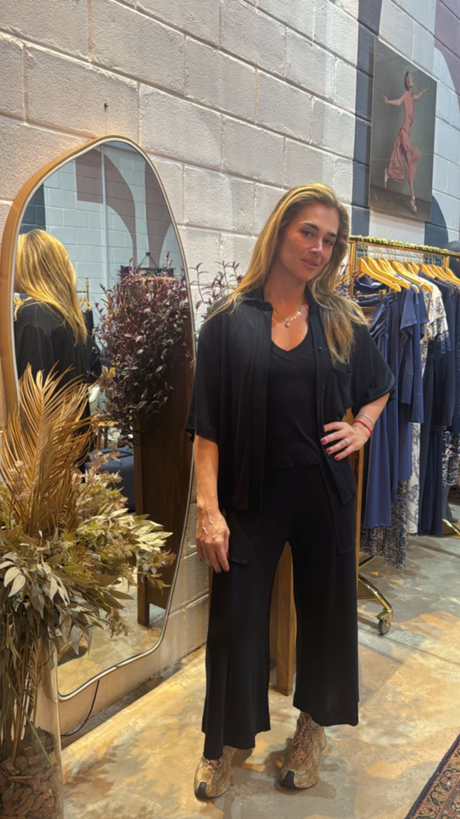 Pantacourt Tricot Black