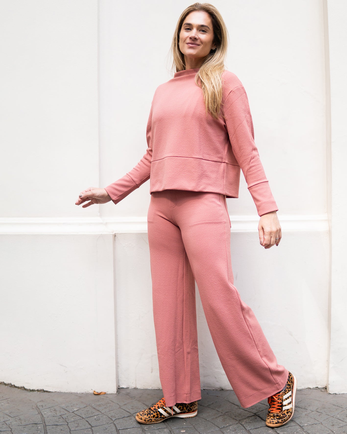 Pantalona Gisela Boucle Flor Seca