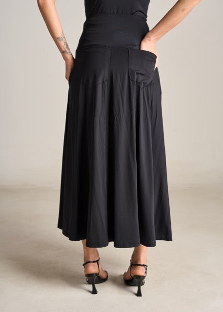 Saia Talita Jersey Preto