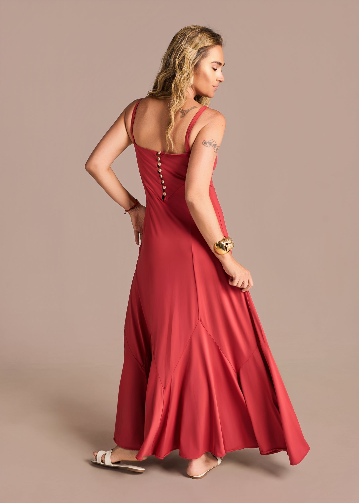 Vestido Mimi Jersey Paprika