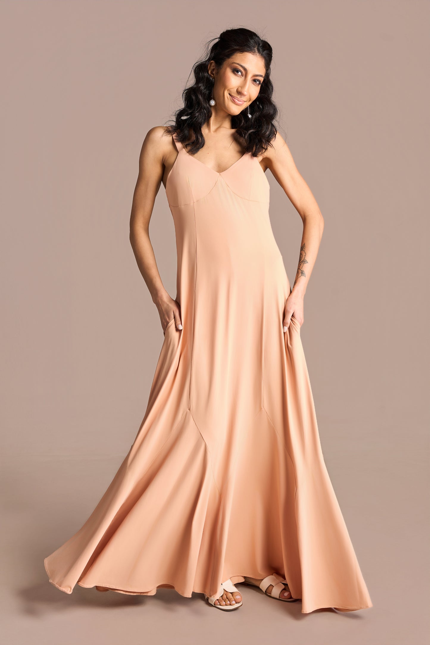 Vestido Mimi Jersey Bisque