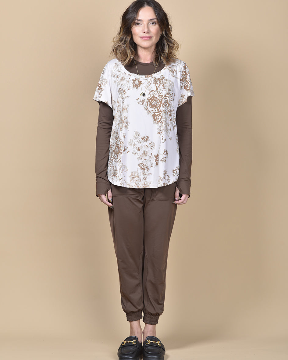 Calça Andrea Fluity Café