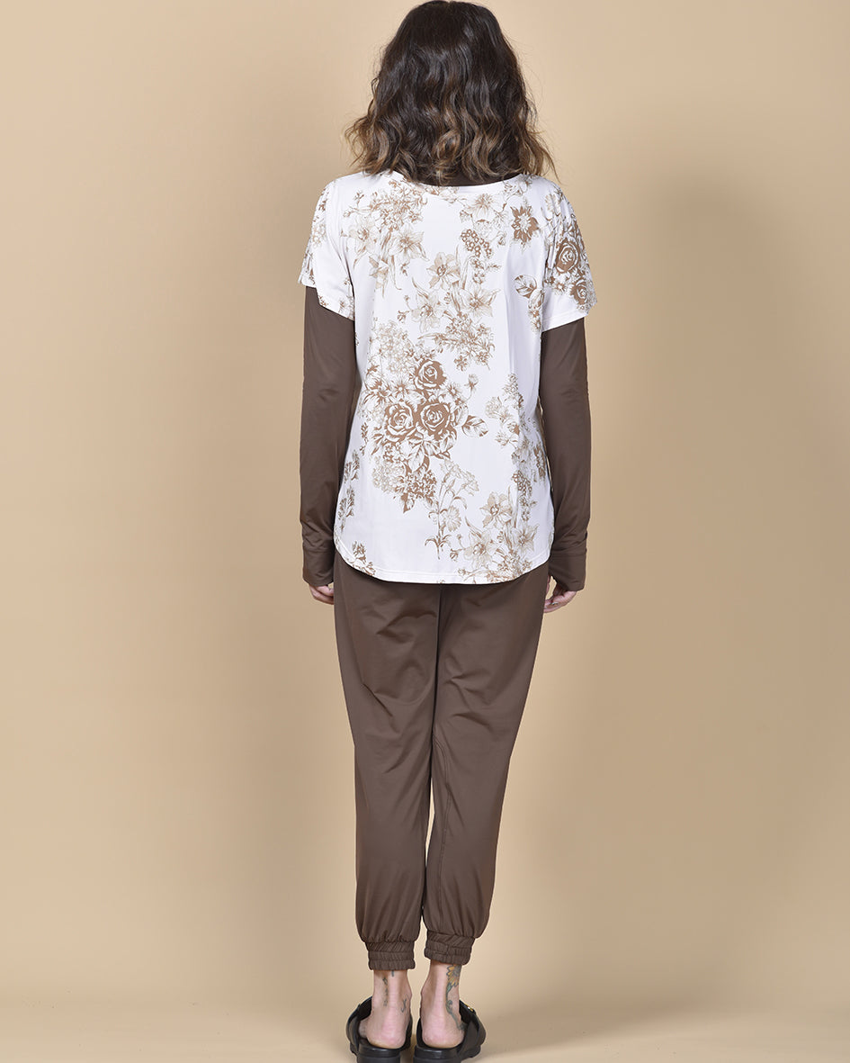 Calça Andrea Fluity Café