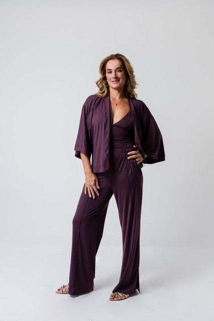 Calça Claudia Fluity Vinho Taruma