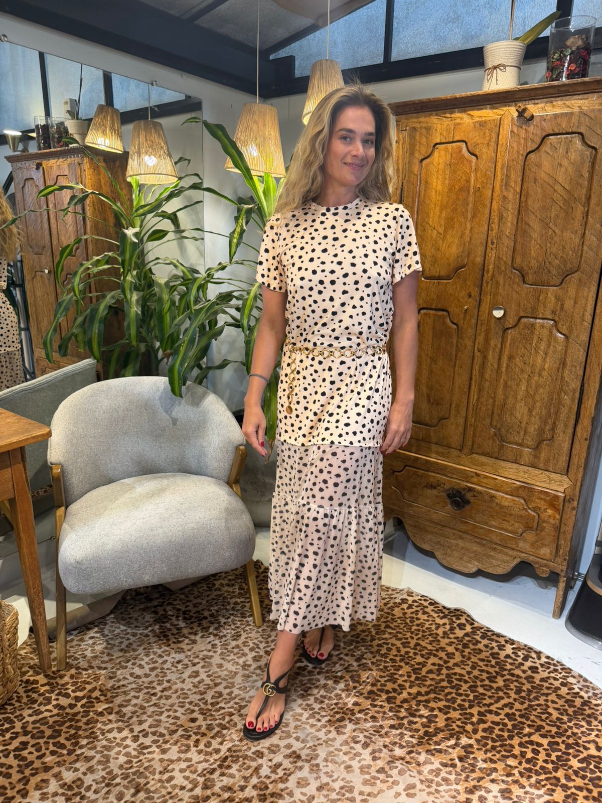 Vestido Donatella Tricot Dalmata