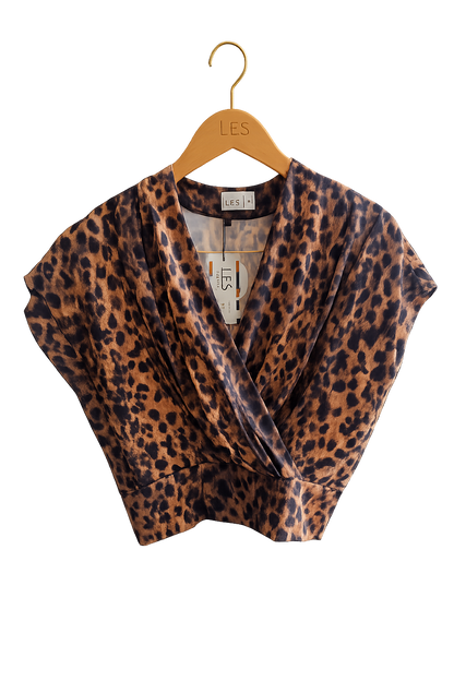 Blusa Ximena Jersey Onça Gold