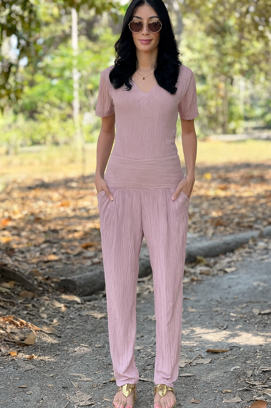 Blusa Marcia Plissado Rose