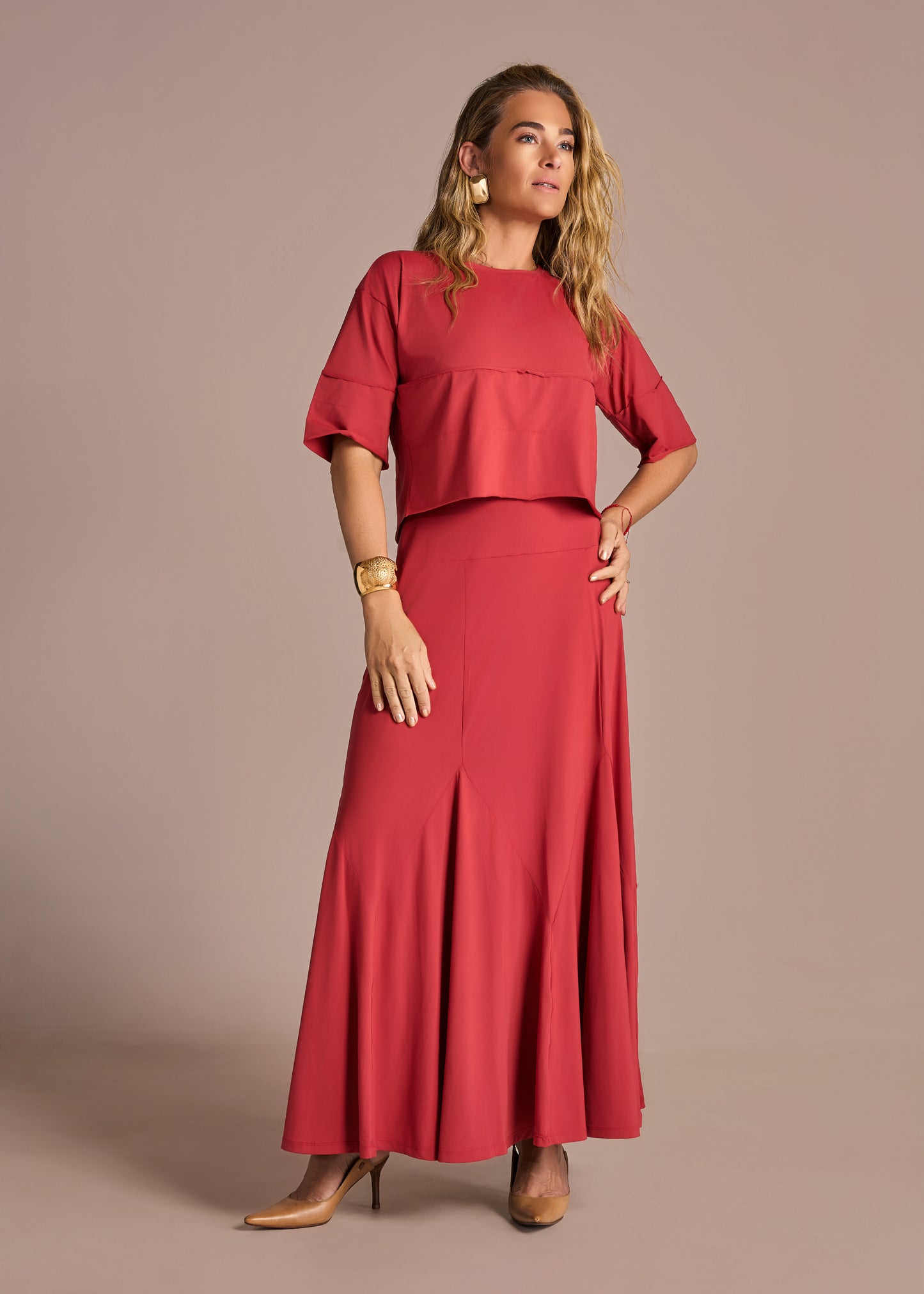 Cropped Malu Jersey Paprika