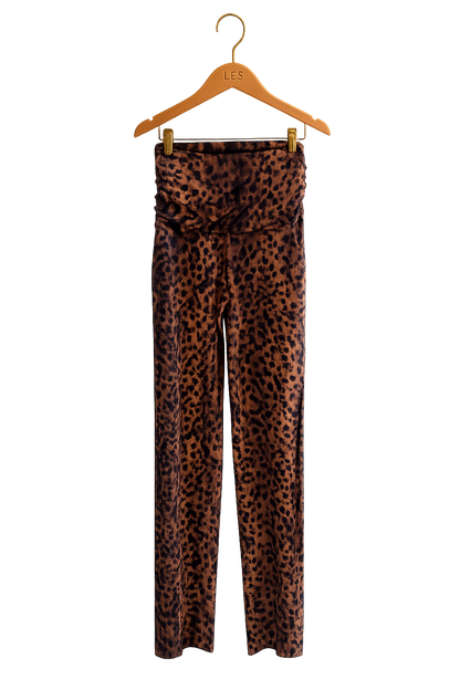 Calça Alice Jersey Onça Gold