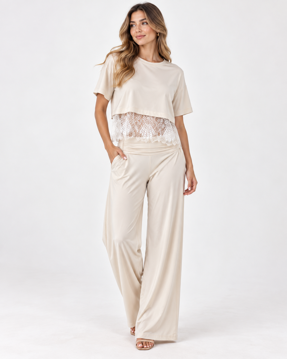 Cropped Malu Fluity Renda Off