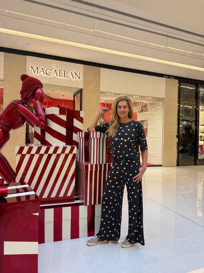 Cropped Malu Jersey Los Preto