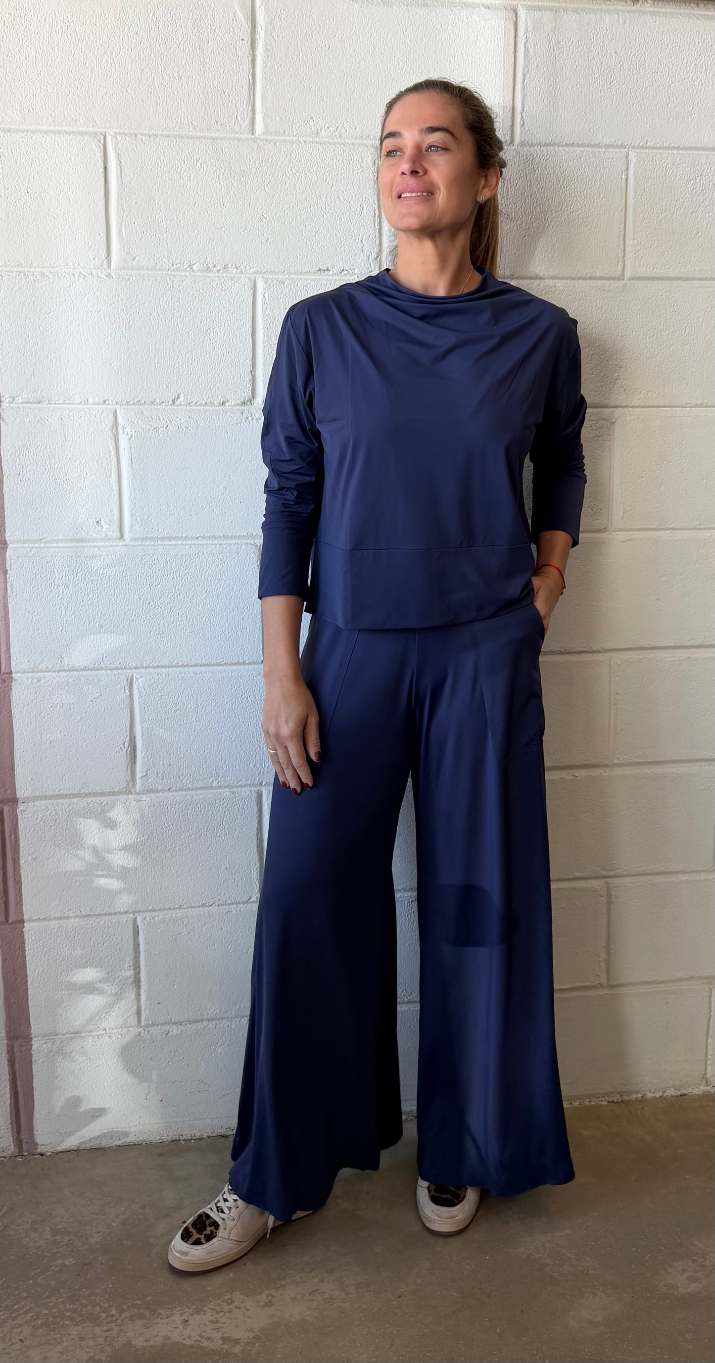 Pantalong Jersey Marinho