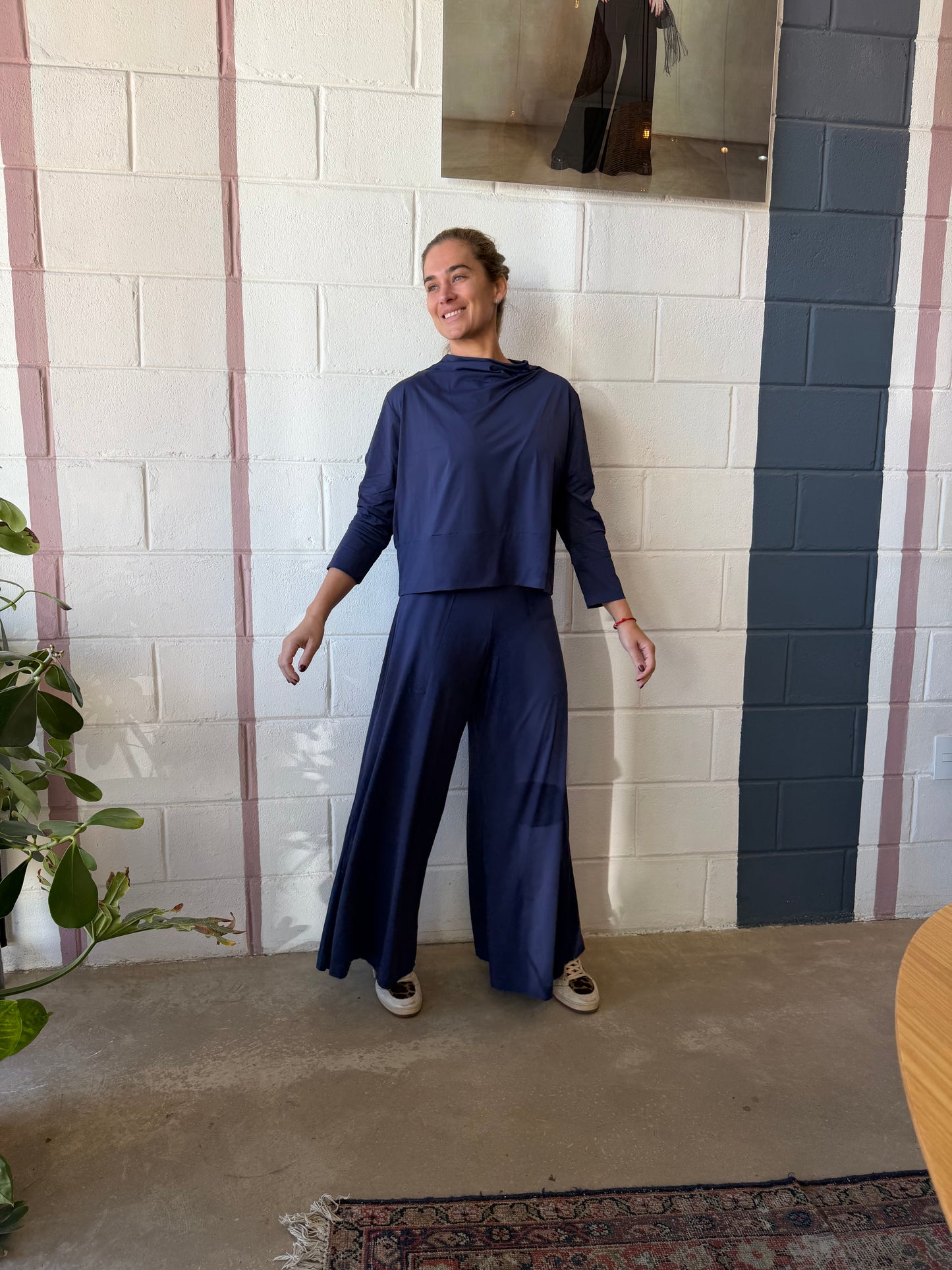 Pantalong Jersey Marinho