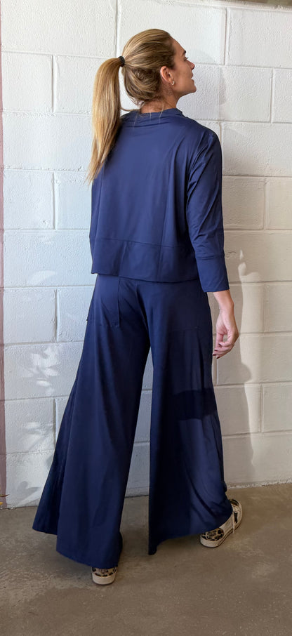 Pantalong Jersey Marinho