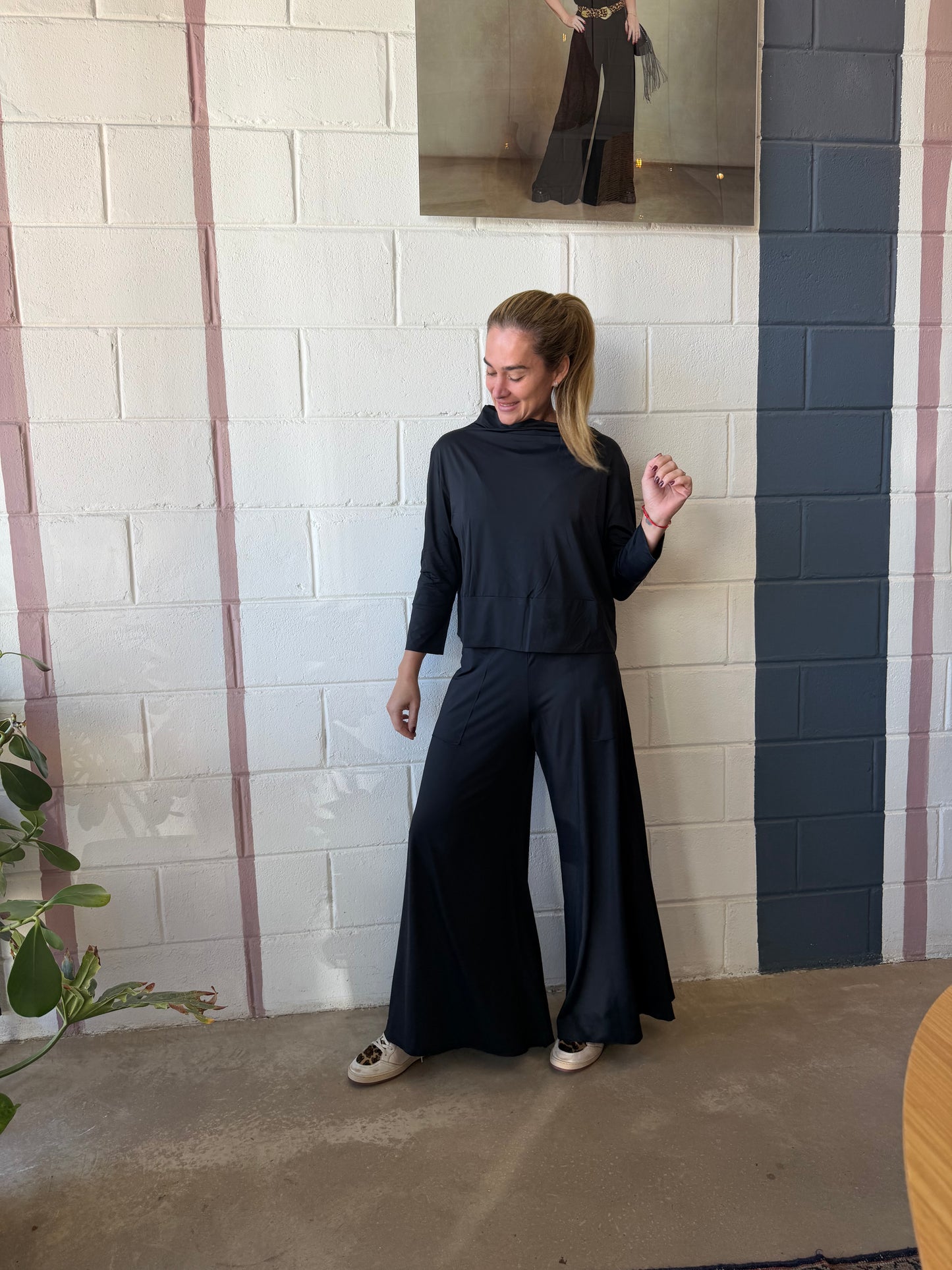 Pantalong Jersey Preto