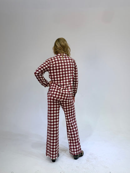Calça Vitoria Jersey Xadrez