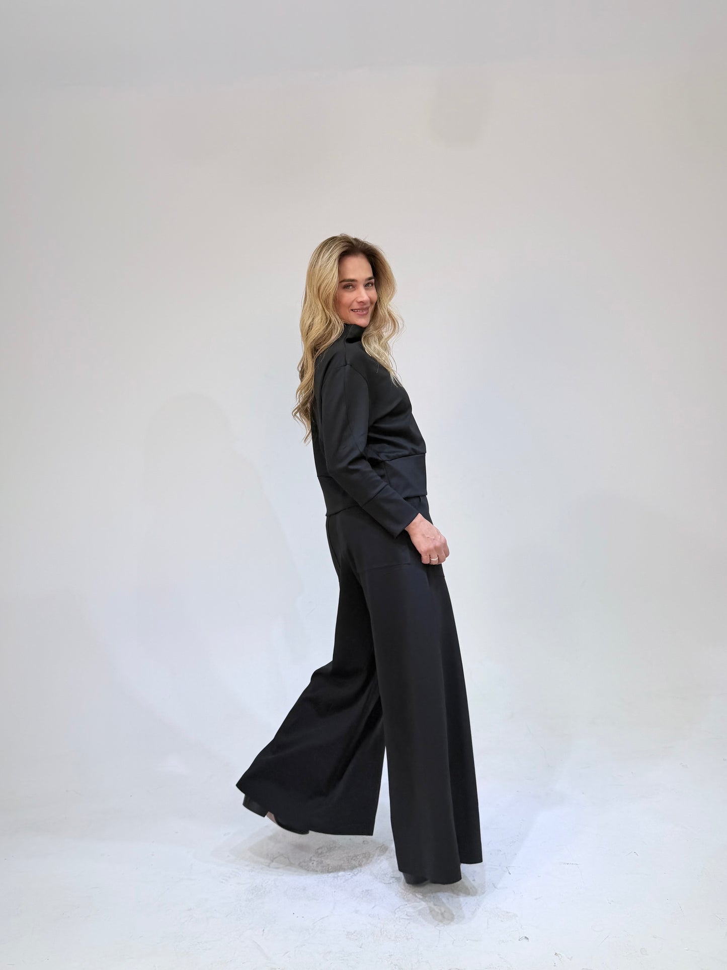 Pantalong Tencel Preto