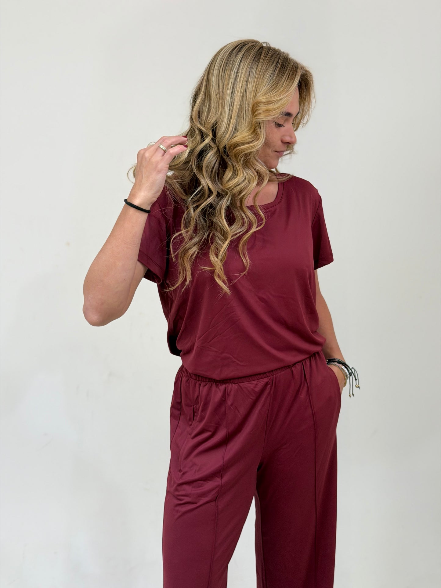 Blusa Carla Jersey Vinho