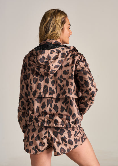 Shorts Track Nylon Animal Print