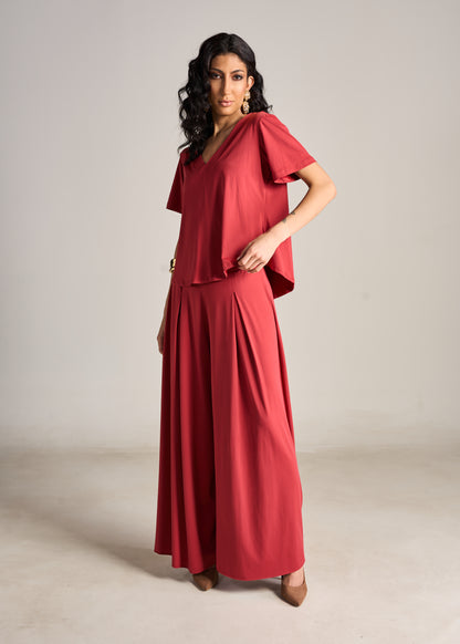 Pantalona Carol Jersey Paprika