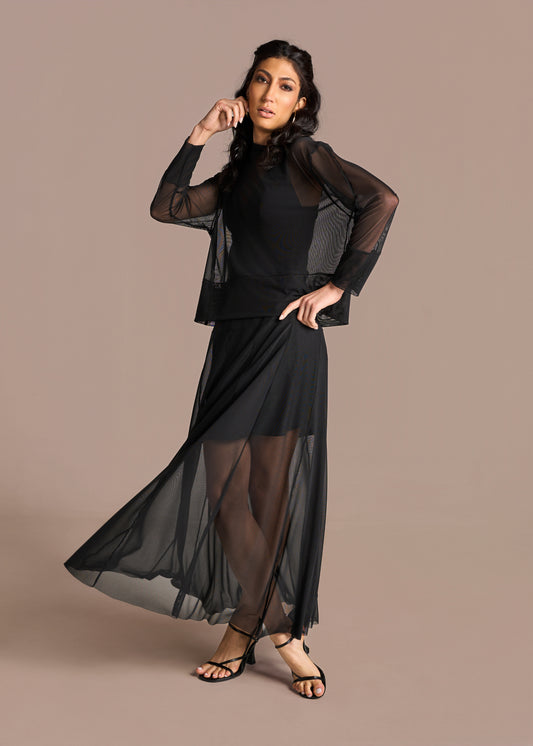 Saia Talita Tule Preto