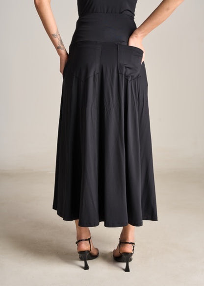 Saia Talita Jersey Preto
