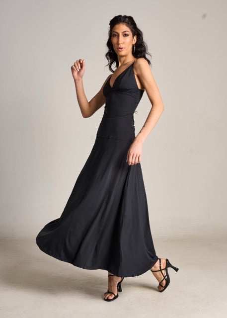 Saia Talita Jersey Preto