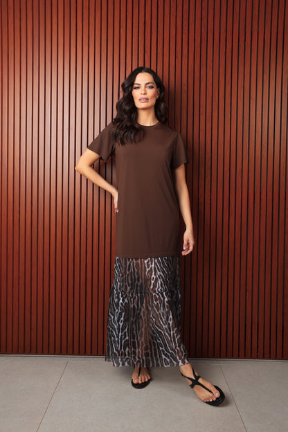 Vestido Donatella Fluity Café