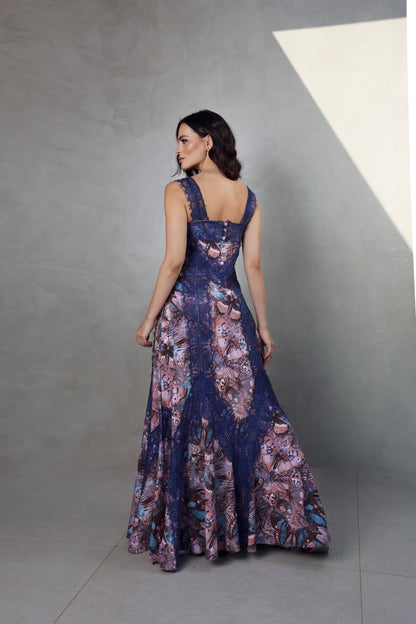 Vestido Mimi Fluity Borboleta Rose