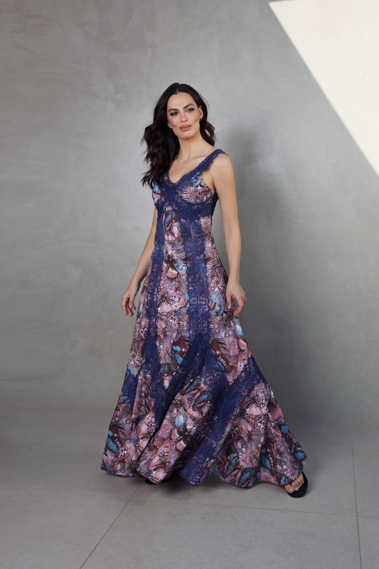 Vestido Mimi Fluity Borboleta Rose