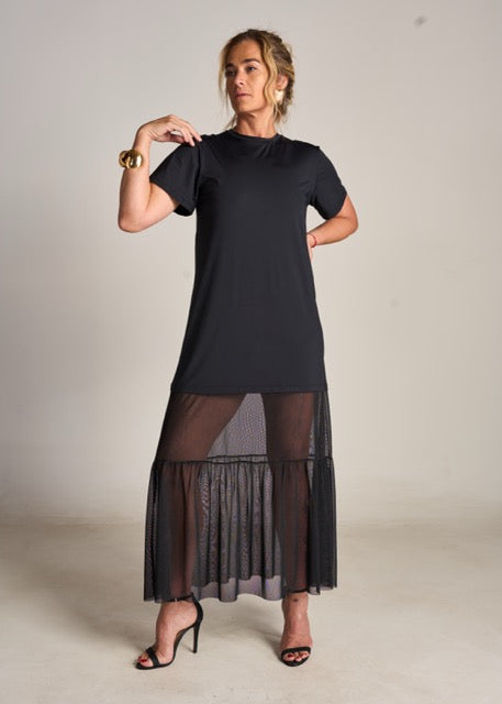 Vestido Donatella Fluity Preto