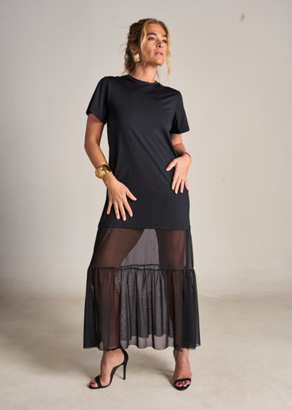 Vestido Donatella Fluity Preto