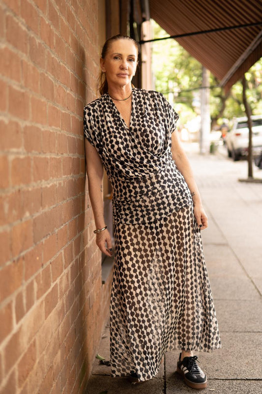 Blusa Ximena Tule Stone