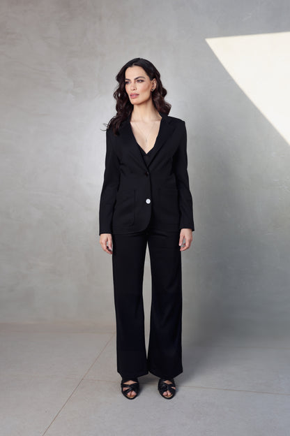 Blazer Max Tencel Preto