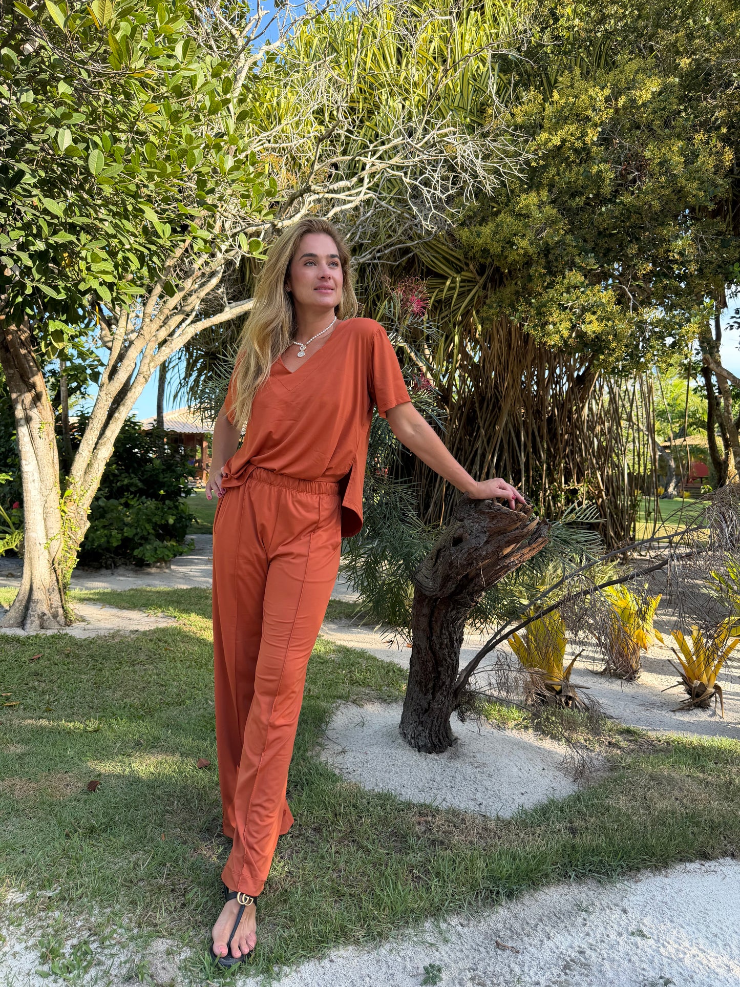 Blusa Marrie Jersey Ferrugem