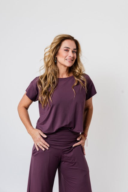Blusa Isabel Fluity Vinho Taruma