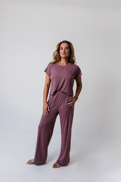 Calça Claudia Fluity Nude Chá