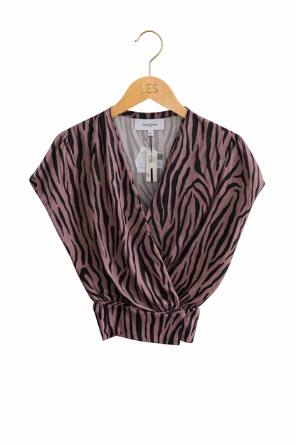 Blusa Ximena Jersey Zebrado