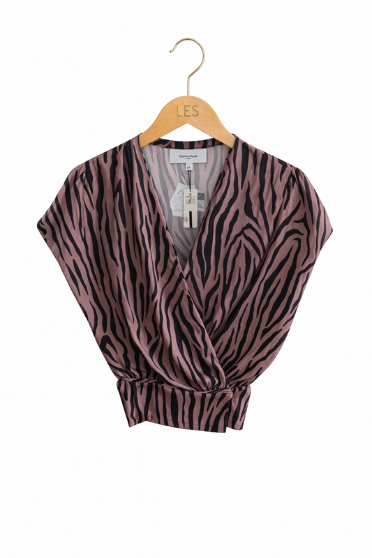 Blusa Ximena Jersey Zebrado