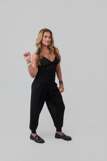 Calça Aladim Tule Preto