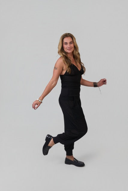 Calça Aladim Tule Preto