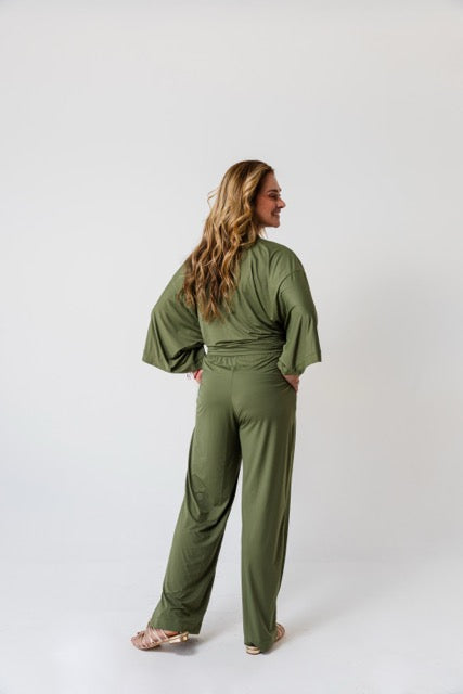 Kimono Cris Fluity Verde Alcaparra