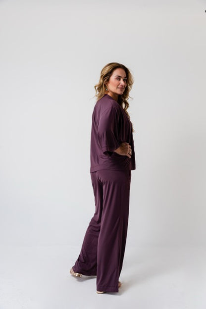 Kimono Cris Fluity Vinho Taruma