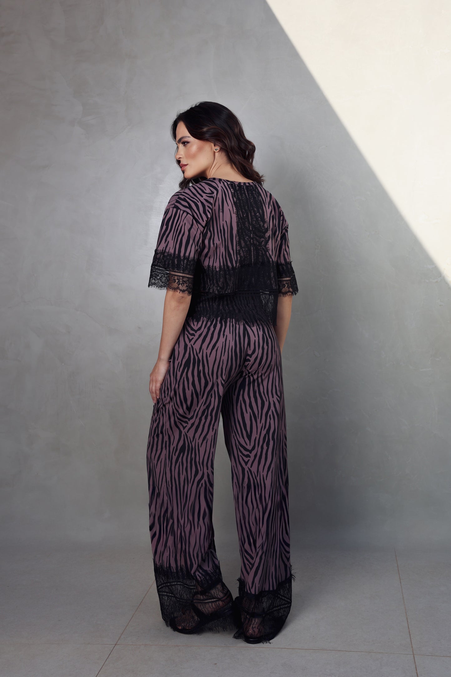 Calça Isabela Fluity Zebrado