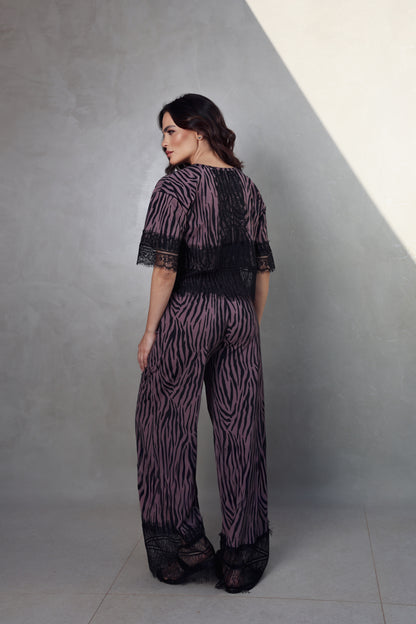 Calça Isabela Fluity Zebrado