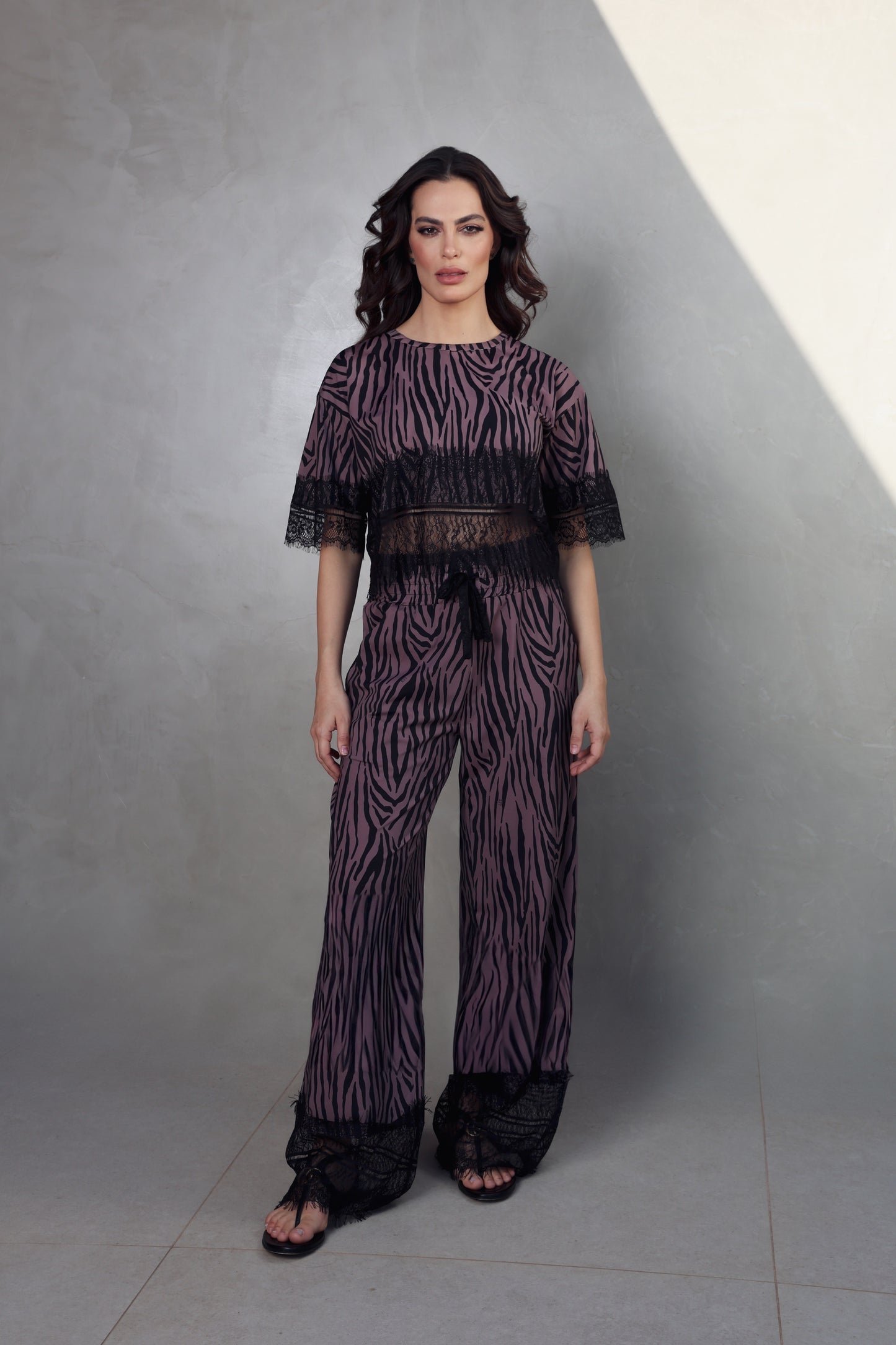 Calça Isabela Fluity Zebrado