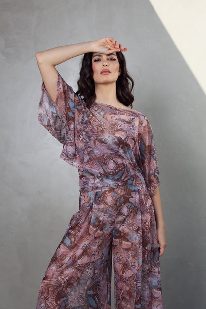 Cropped Tule Borboleta